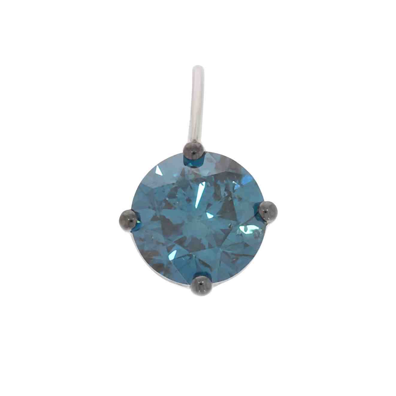 Blue Diamond Lever Back Pendant PD36A100